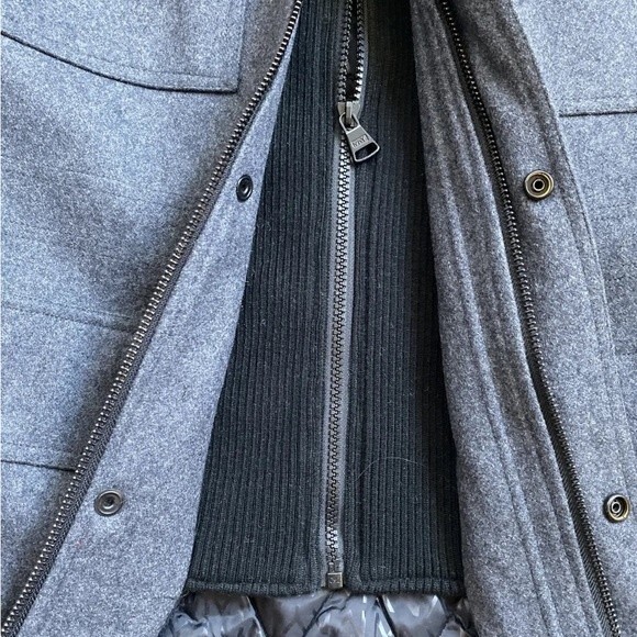 $225 NWT Marc N.Y  by Andrew Marc Men's Wool Jacket Winter Coat ,Zip Gray Parka - Picture 6 of 12